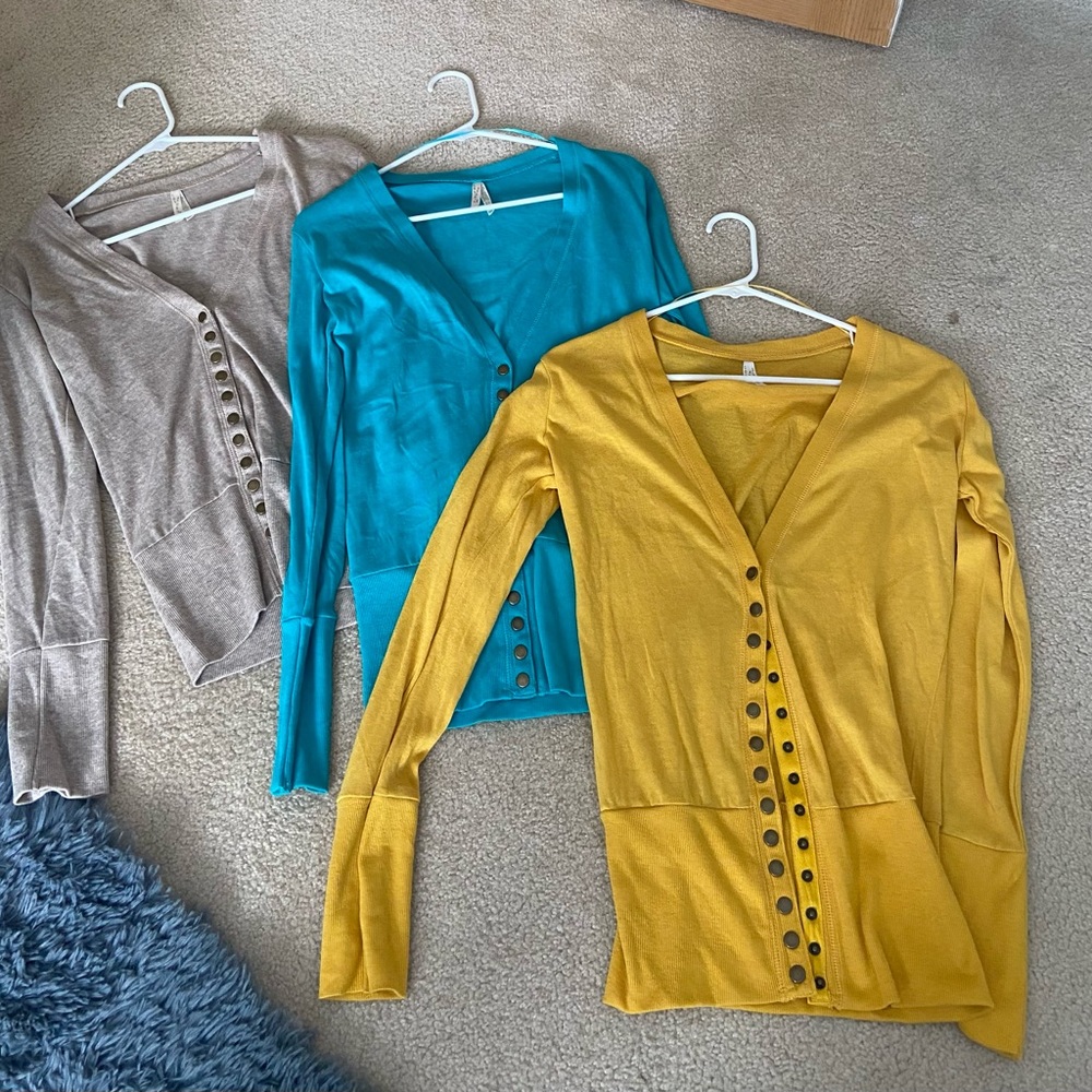 (3) brand new cardigans